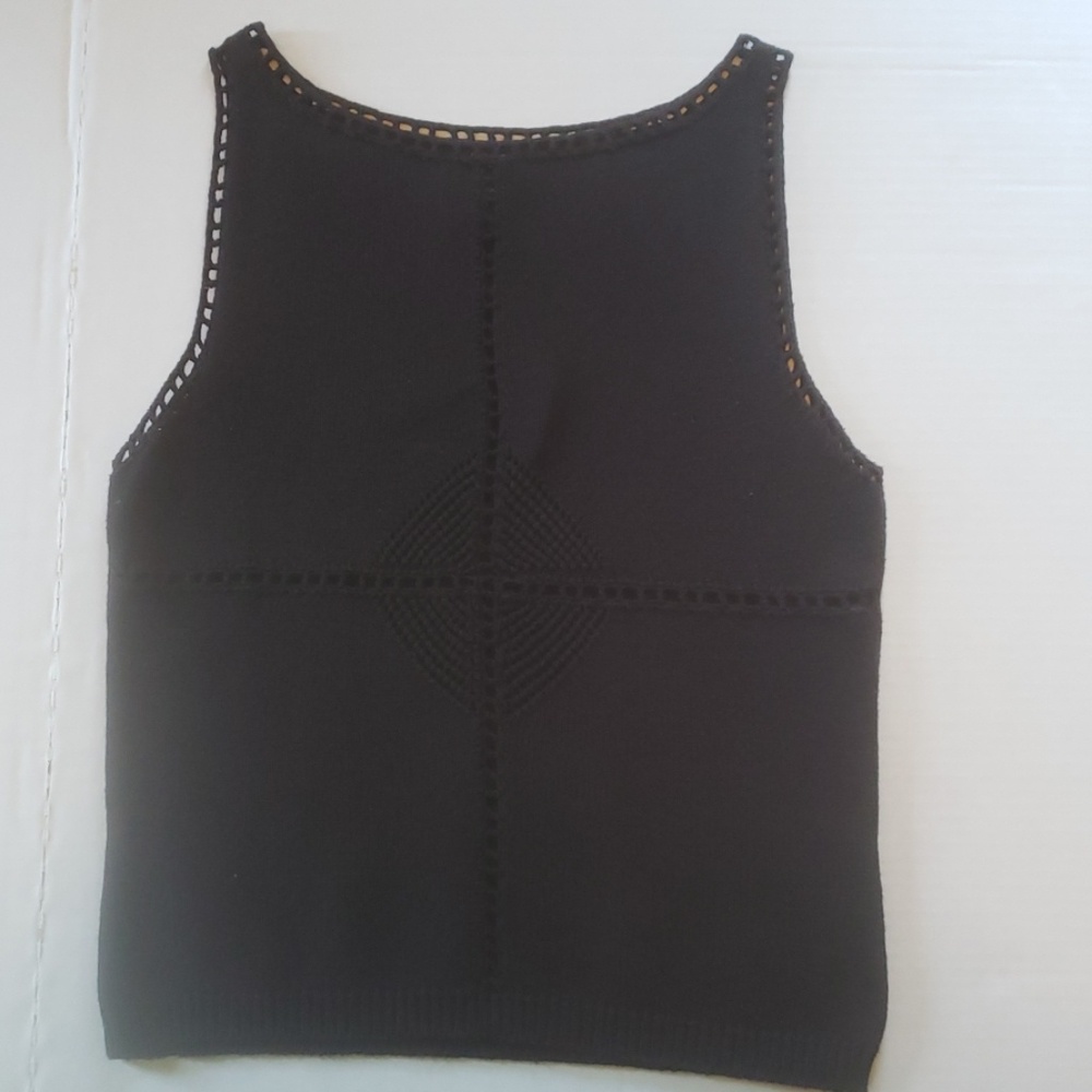 BCBG MAX AZRIA crochet top.
